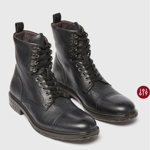 John Varvatos USA Star H Lace Boot Black 10.5 New In Box